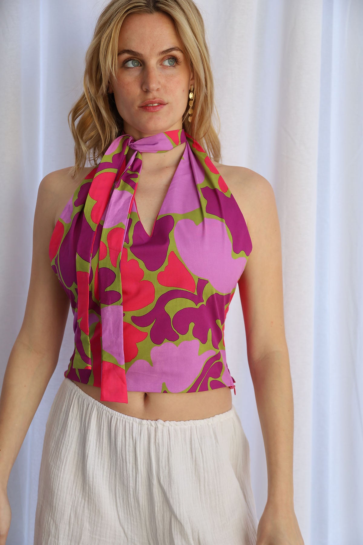 Top de verano estampado