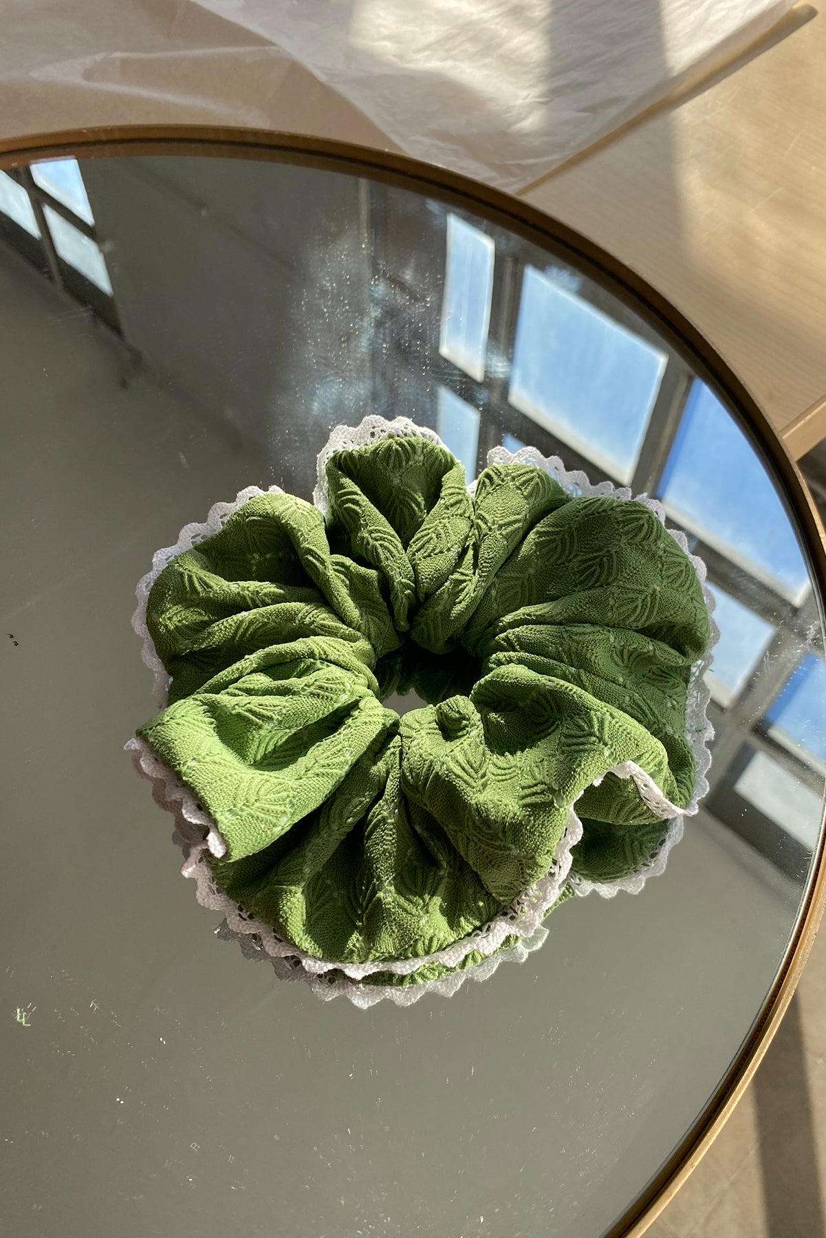 Scrunchie verde