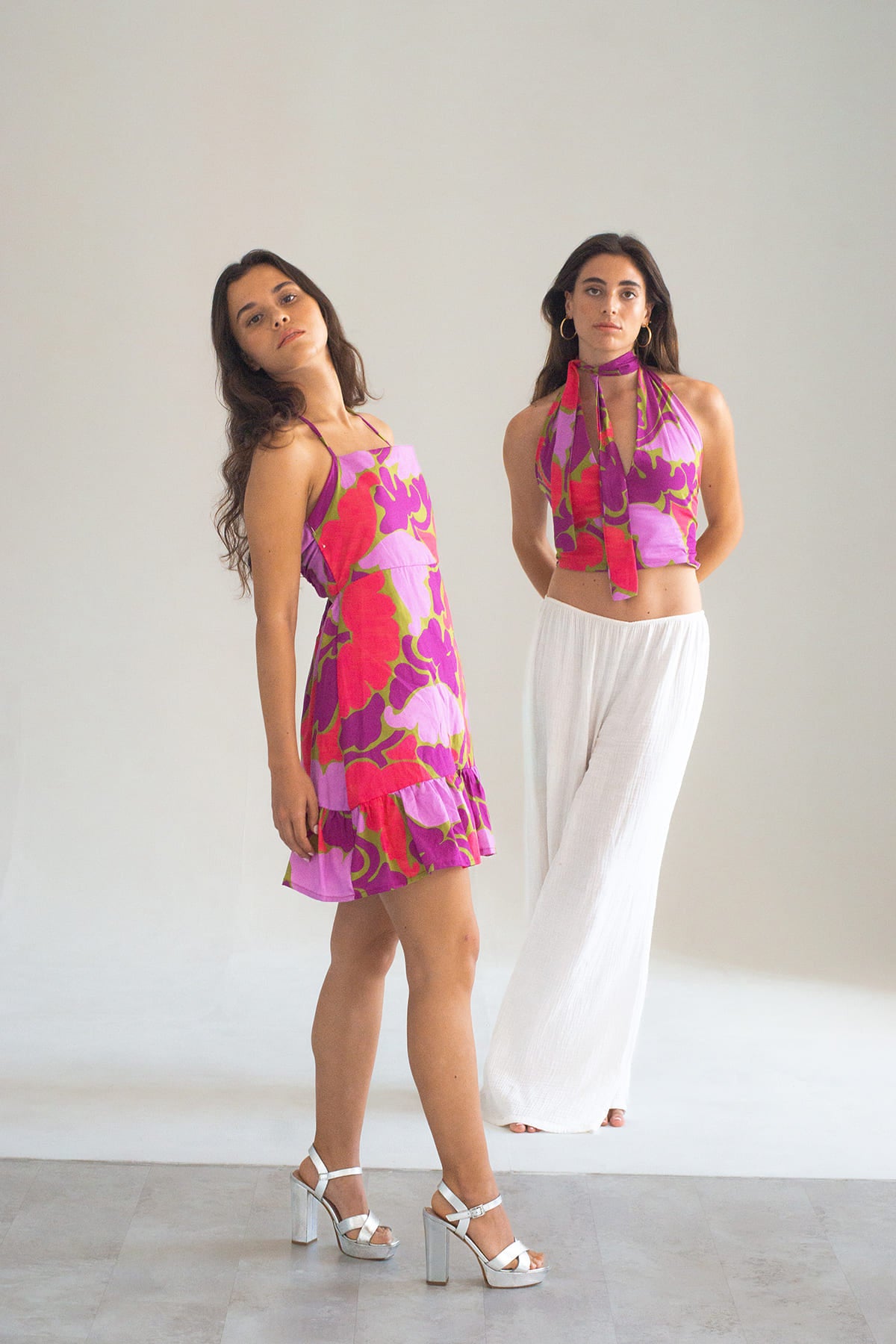 Top con estampado floral