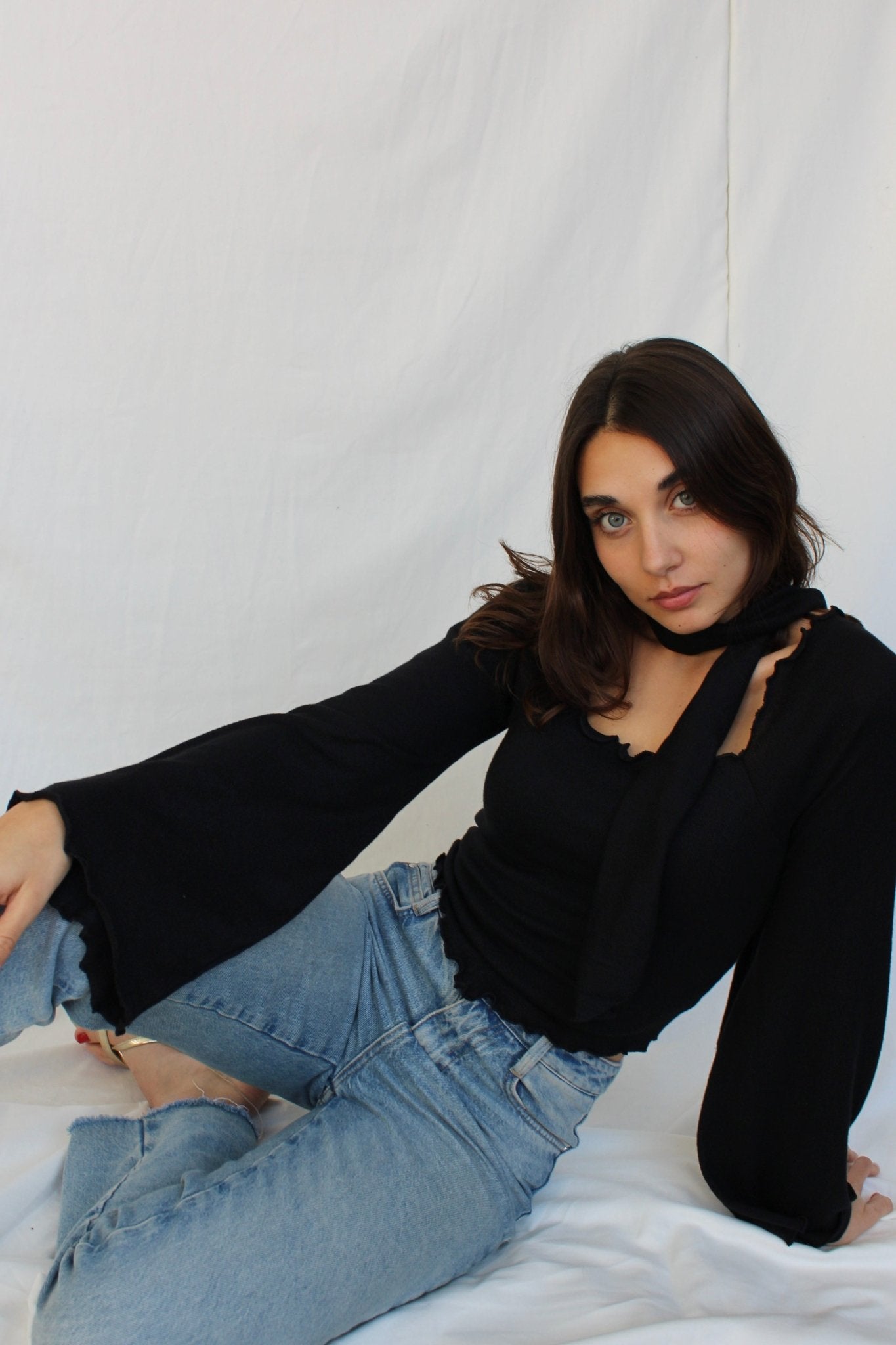 jersey algodon negro