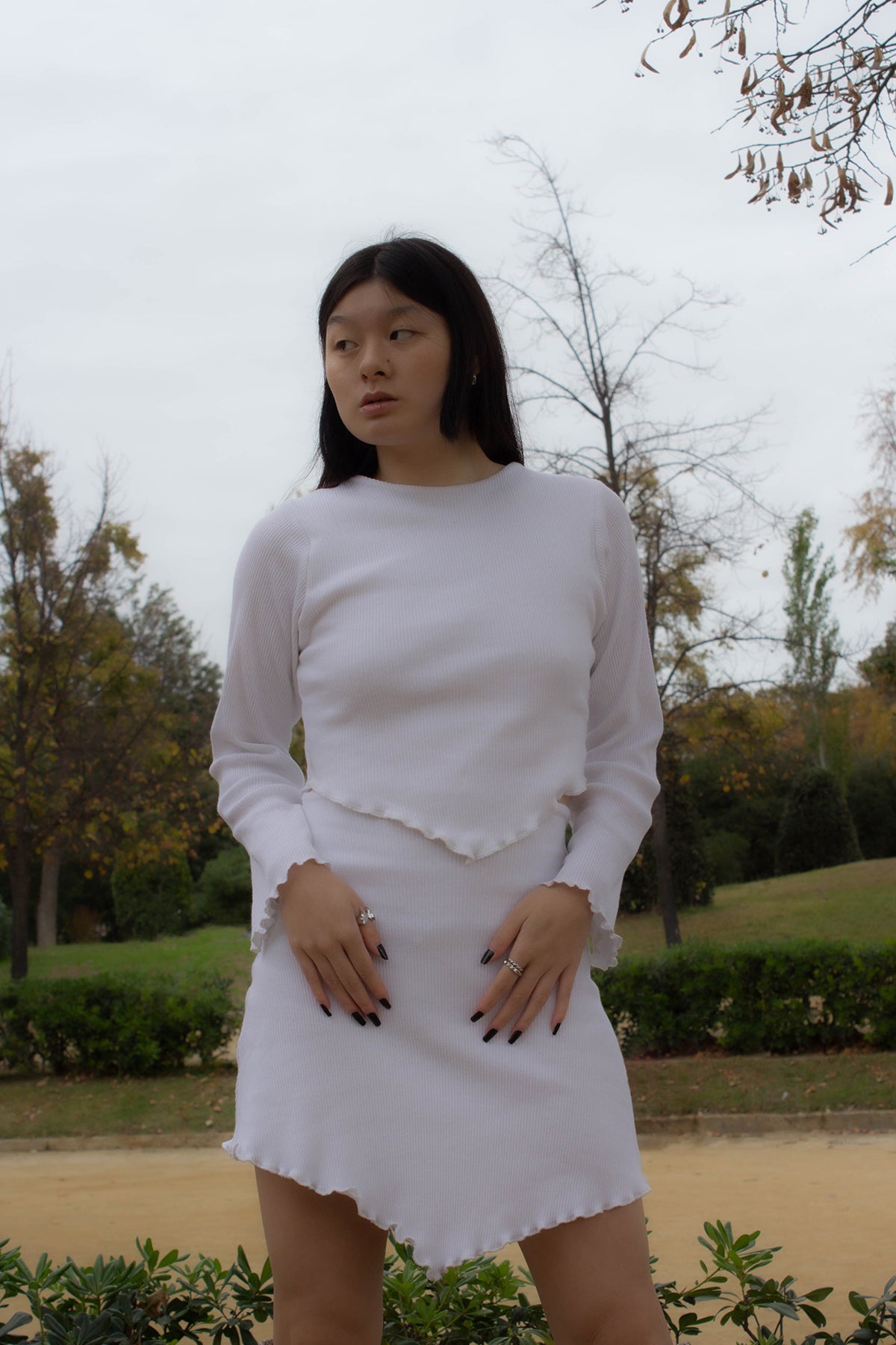 camiseta color blanco mujer