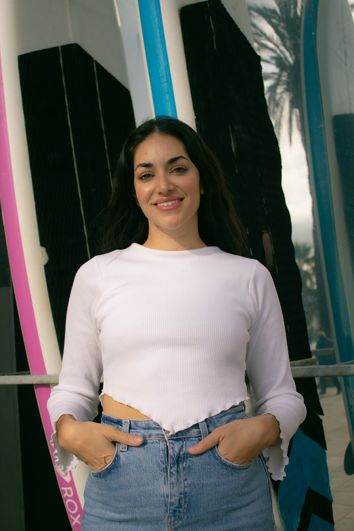 camiseta blanca mujer