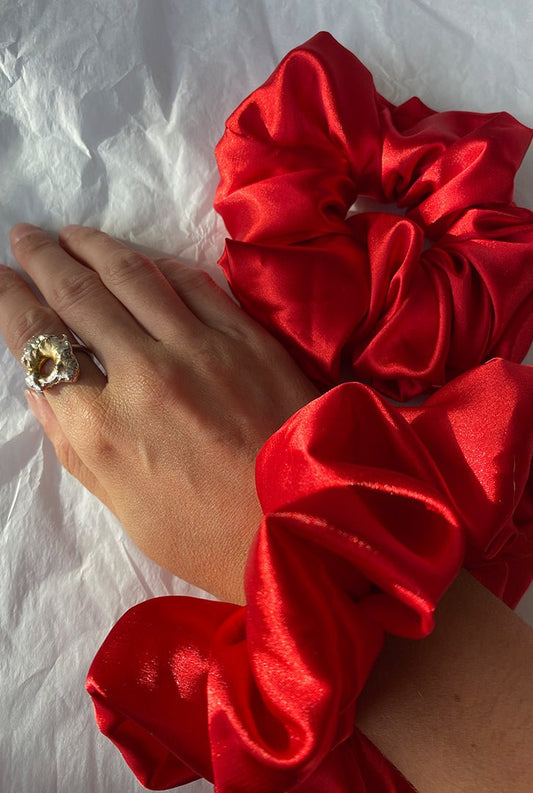 Scrunchie color rojo