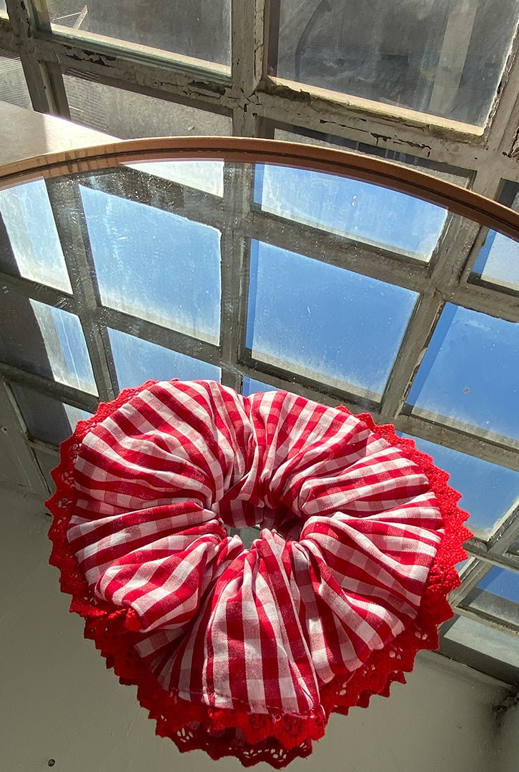 Scrunchie vichi rojo